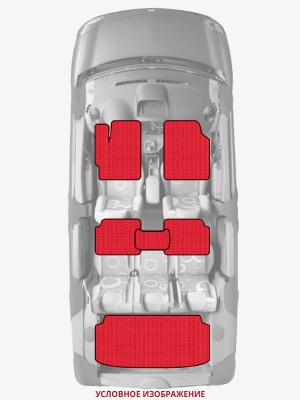 ЭВА коврики «Queen Lux» комплект для Honda Acty (1G)